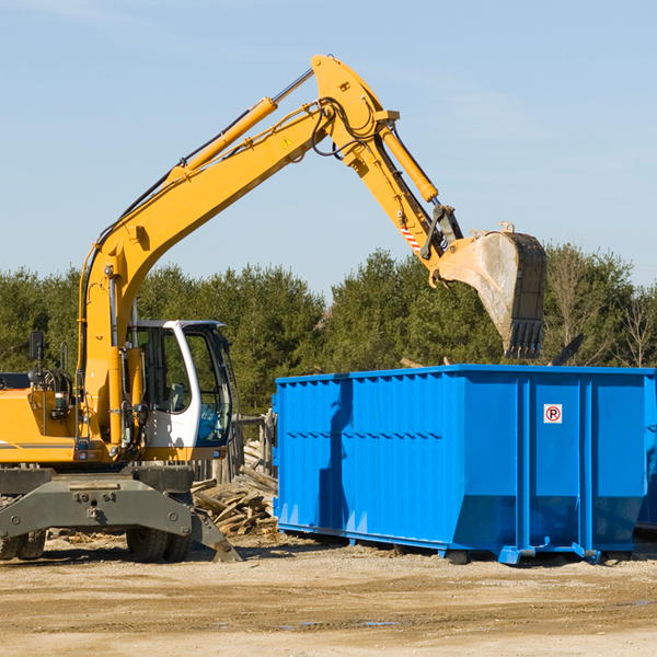 is there a minimum or maximum amount of waste i can put in a residential dumpster in Fairmount Georgia